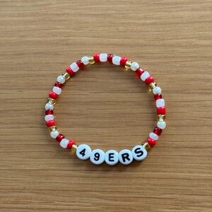 Niners bead bracelet